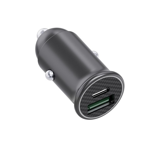 [WEAC1USBC1USBPD60WN] Chargeur allume-cigare WE - 2 ports USB (USB-A max 18W+ USB-C max 60W) QC et PD