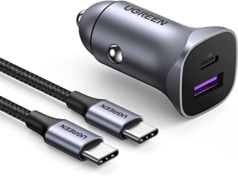 [WEAC1USBC30WB] Chargeur allume-cigare 1 port USB-C - Compatible Power Delivery - 30W - 3A - bla