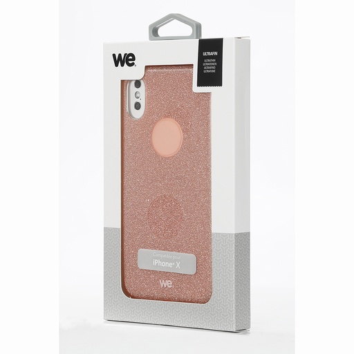 [WECOQPAIIXRO] ***We coque de protection PAILLETTES APPLE IPHONE X Rose