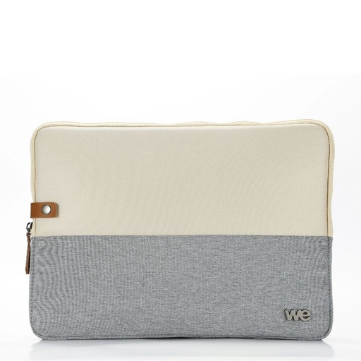 [SACBICOLORBG] HOUSSE sleeve PC  14,1 '' bicolore Beige/Gris, protection antchoc, attache antiv