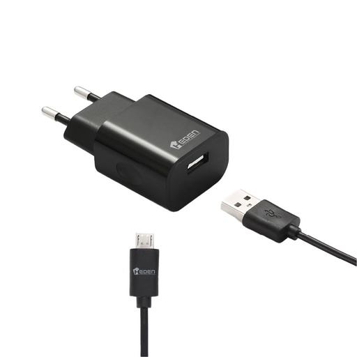[WEAL1MICROUSB100N24] Bundle Chargeur + c ble micro USB Chargeur secteur 2.4A = 12W total + c ble 1m n