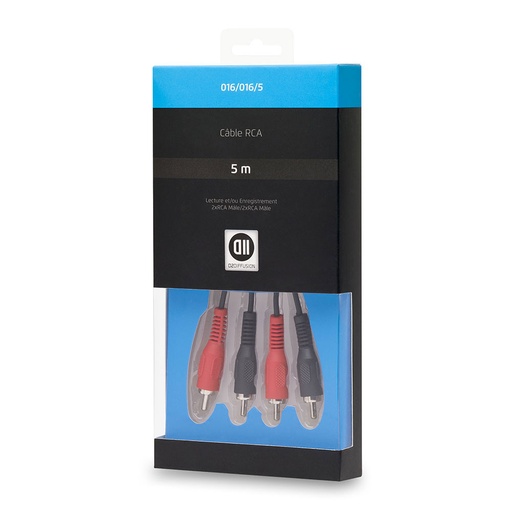 [D2RCA500] C ble 2 RCA m le 5m