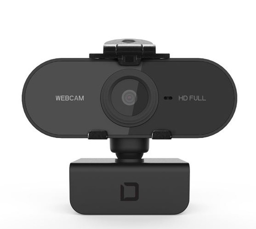 [D31841] DICOTA Webcam USB PRO FHD Autofocus, Micro intégré,Plug&Play Couleur Noir cache 
