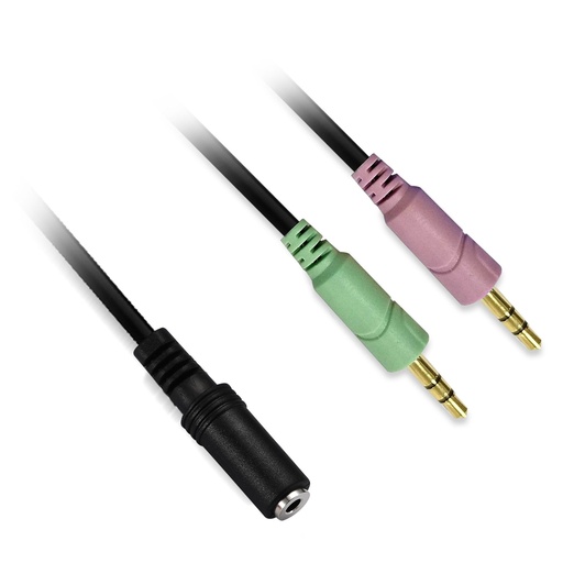 [D2ADPJKF2JKM020] Adaptateur 1JK F/2JK M 3.5mm 0.20cm utilisation avec des casques micro