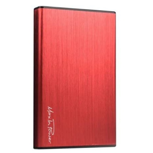 [0-BEM25MUA2CR] Boitier externe USB3.0 pour DD 2.5'' aluminium brossé rouge HEDEN
