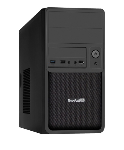 [0-BM1080CA00] Boitier MicroATX MIP Smart avec alim 480w 1usb3 / 2 usb 2, noir mat