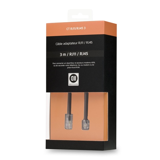 [D2RJ11RJ45300] C ble RJ11/RJ45 m le 3 m