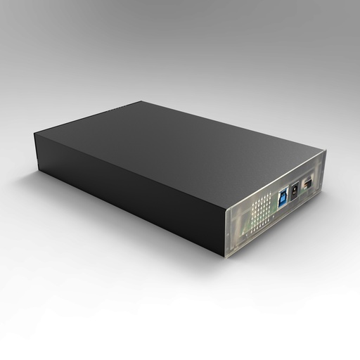 [0-BEHED35U3N] Boitier externe HEDEN 3.5 pr 3.5 HDD/SATA jusqu'à 16 To,  USB3.0 , boitier e