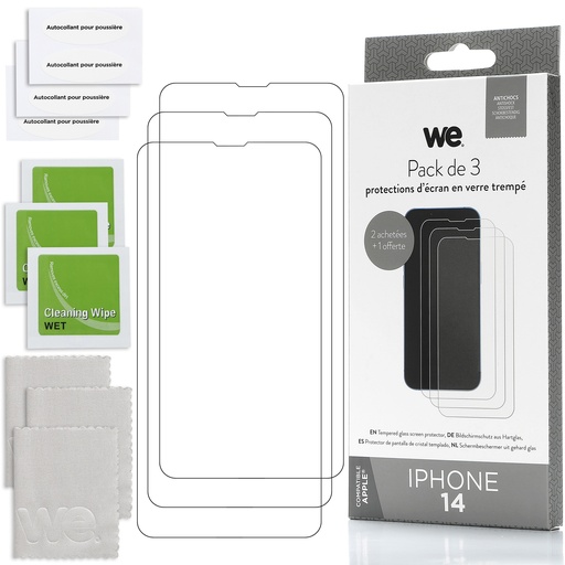 [WEBUNDLEVTI14] WE BUNDLE 3 verres trempés IPHONE 14