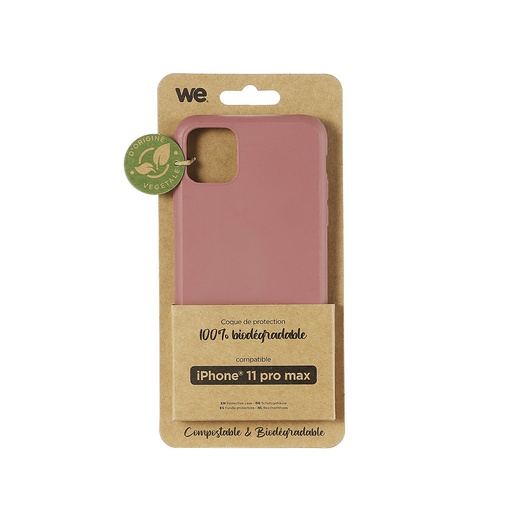 [WECOQBIO11PROMAXF] ***WE Coque de protection BIODEGRADABLE APPLE IPHONE 11 PRO MAX Fushia