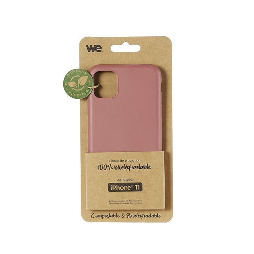 [WECOQBIOIPHONE11F] ***WE Coque de protection BIODEGRADABLE APPLE IPHONE 11 Fushia