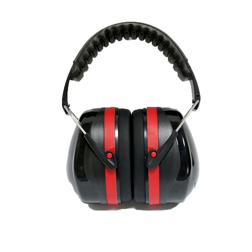 [WECASANTIBR] Casque Anti bruit atténuation 32dB avec housse de transport noir/rouge