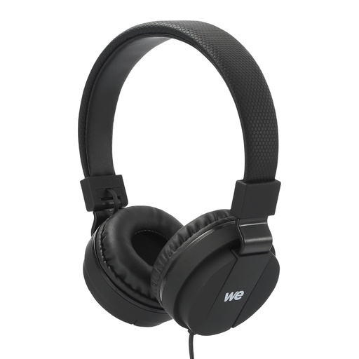 [WECASFIL2N] Casque filaire noir avec micro c ble 1.20m arceau réglable
