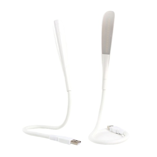 [WELAMPEUSBBL] Lampe LED USB, bras flexible, lumière blanche avec intensité réglable en 3 nivea