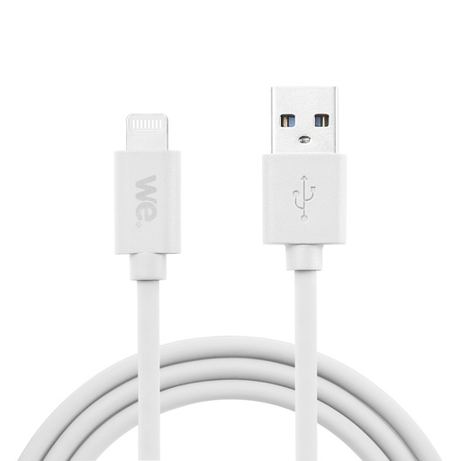 [WEUSBLIGHTSIL200BL] C ble USB/Lightning en silicone - 2m - blanc