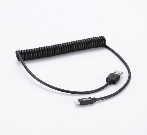 [WEUSBLIGHTTORS200N] C ble USB / Lightning torsadé 2m - noir