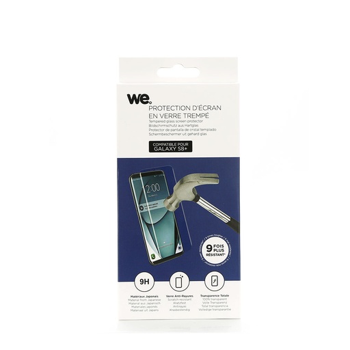 [WE009S8+] ***WE Verre tremp AMSUNG GALAXY S8+ / S9+ - verre 3D