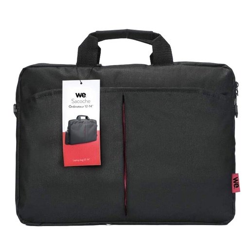 [SAC CC14R] Classic We sacoche pour ordinateur portable 12-14'' Noir et rouge