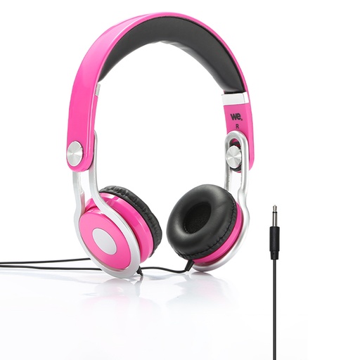 [WECASKIDR] Casque enfant rose (3 à 10 ans) pliable/réglable/ergonomique limitation volume à
