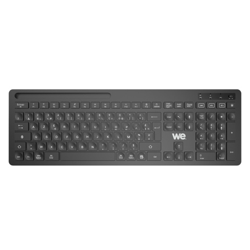 [WECLASFILBT] Clavier sans fil 2.4Gh/BT WE AZERTY 104keys, support tél intégré connexion BT3.0