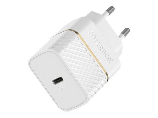 [78-80349] OtterBox Chargeur Secteur EU Wall Charger 20W - 1X USB-C 20W USB-PD White