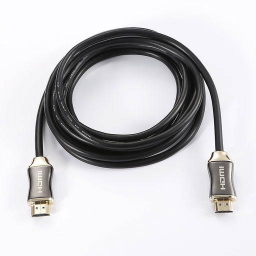 [D2HDMI300N20] C ble HDMI m le/m le 2.0a noir 3m High Speed - 4K@50/60Hz - Ultra HD - Fiches Or