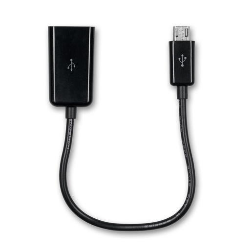 [D2USBFMICROUSB015] C ble USB2.0 Femelle vers micro USB M le 15 cm Noir - cable OTG