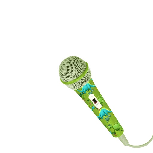 [WEKMICRODINO] Microphone filaire WeKids, en jack 3.5mm, longeur du c ble 2.8m, modèle DINO