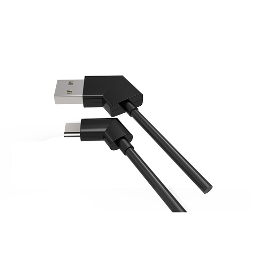 [WEUSBCUSBCOUD2N] C ble USB/USB-C pivotant possibilité de mettre droit ou coudé des 2 c tés - noir