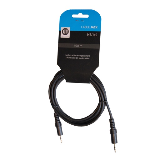 [D2JK150CAV] C ble Jack 3.5mm m le 1.50 m Accroche Cavalier