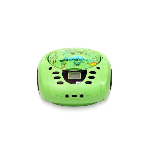 [WEKRADCDDINO] Lecteur - Radio CD - USB WeKids: FM, Lecteur CD/CD-R/CD-RW/MP3, RMS2*2W, entrée