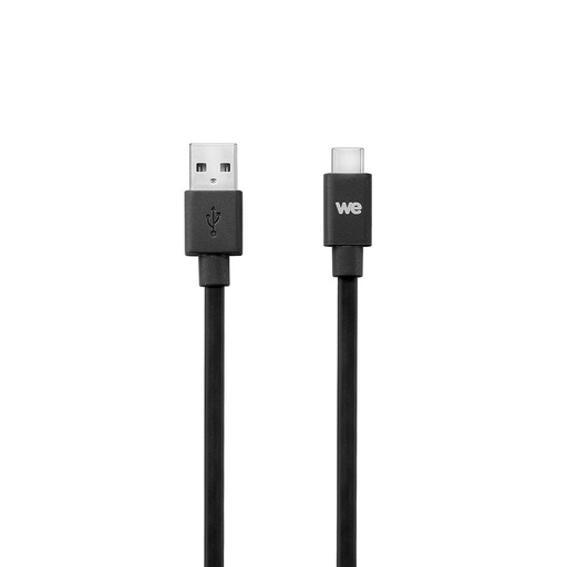 [WEUSBCUSBPLAT100N31] C ble USB-C m le/USB A m le plat 1 m - USB 3.1 gen 2 - noir ne s'emm le pas