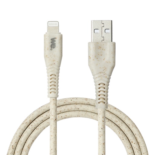 [WELIGHTUSB100BIO] C ble Lightning/USB A biosourcé avec 30% de matières recyclées - 1m - Packaging