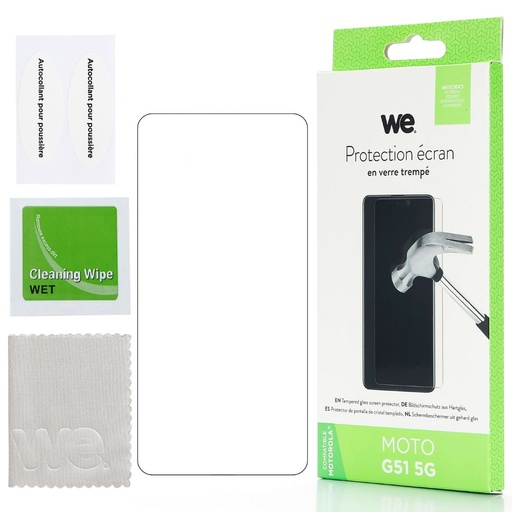 [WE009MOTOG51] ***WE Verre trempé MOTOROLA MOTO G51