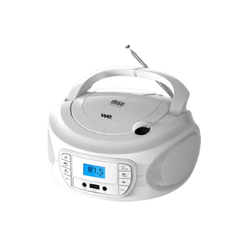 [WERADCDUSB3BL] Lecteur - Radio CD - USB FM 87.5-108Mhz, Lecteur CD/CD-R/CD-RW Lecteur USB , RMS
