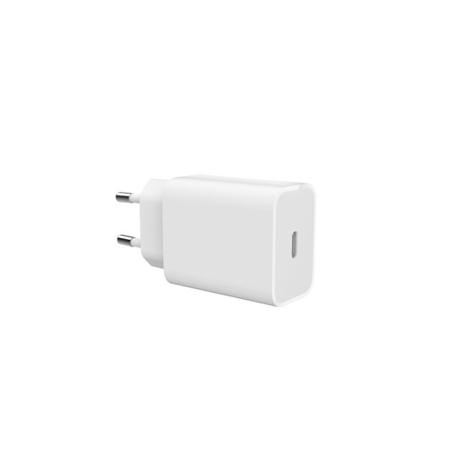 [0-CHAUSBC25WB] Chargeur secteur 1 Port USB-C : 5V/3A, 9V/2.78A, 12V/2.08A, 25W, Power Delivery,