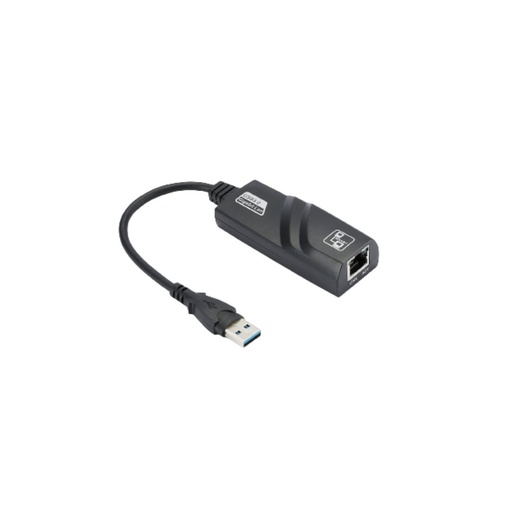 [0-ADPUSB3RJ45] Adapateur USB 3.2 gen 1 m le/RJ45 femelle noir - compatible 1Gbps - Plug&Play -