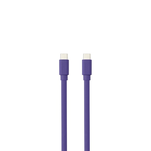 [WEUSBCUSBCPLAT100VI] C ble USB-C m le/USB-C m le plat 1 m - Charge 60W (3A/20V) - USB 2.0 - violet -