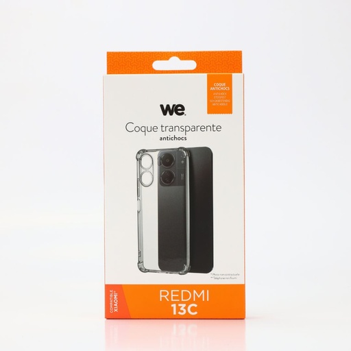 [WECOQTPUREDMI13C] WE Coque de protection TPU XIAOMI REDMI 13C Transparent