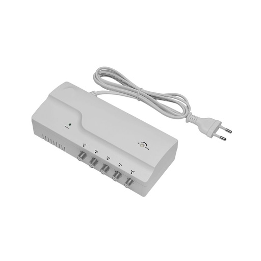 [D2AMPREP4PORTSBL] Amplificateur/répartiteur TV - 4 sorties - Gain 26 dB - Fréquence max. 862 MHz -
