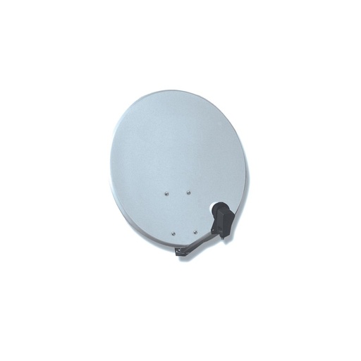 [D2PARASAT60] Antenne parabole satellite -   60 cm - en acier - avec LNB universel - blanche